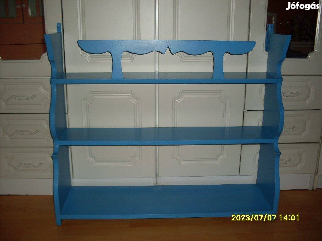 Retro nagyméretű falusi tányértartós polc hossz:94cm-magasság:79cm!