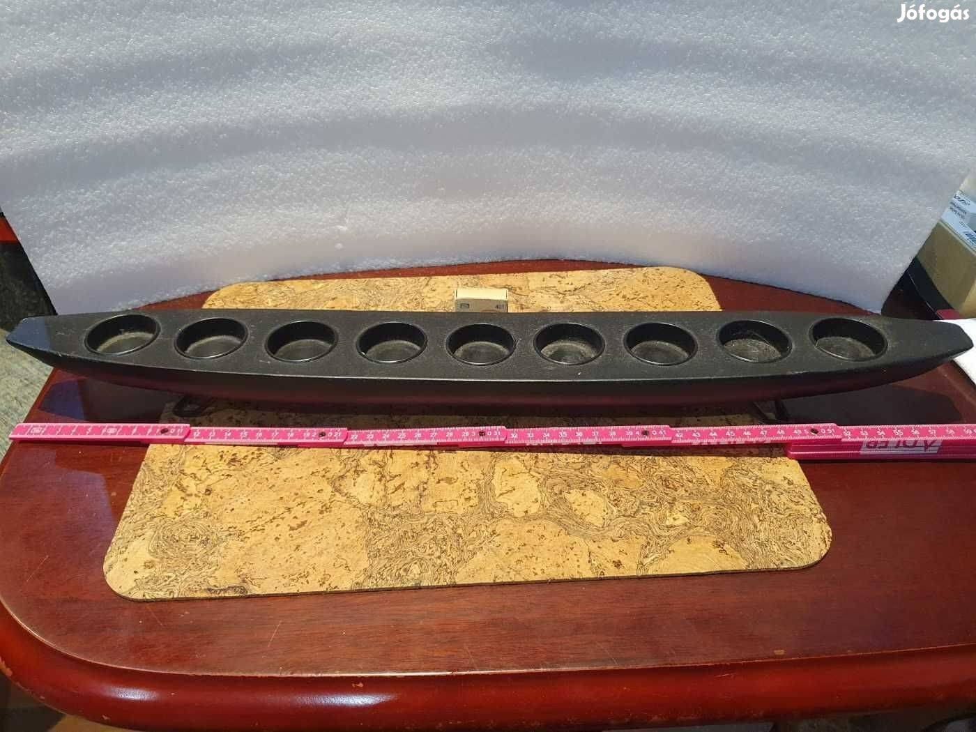 Retro nagyméretű gyertyatartó 9 teamécsesnek díszvilágítás