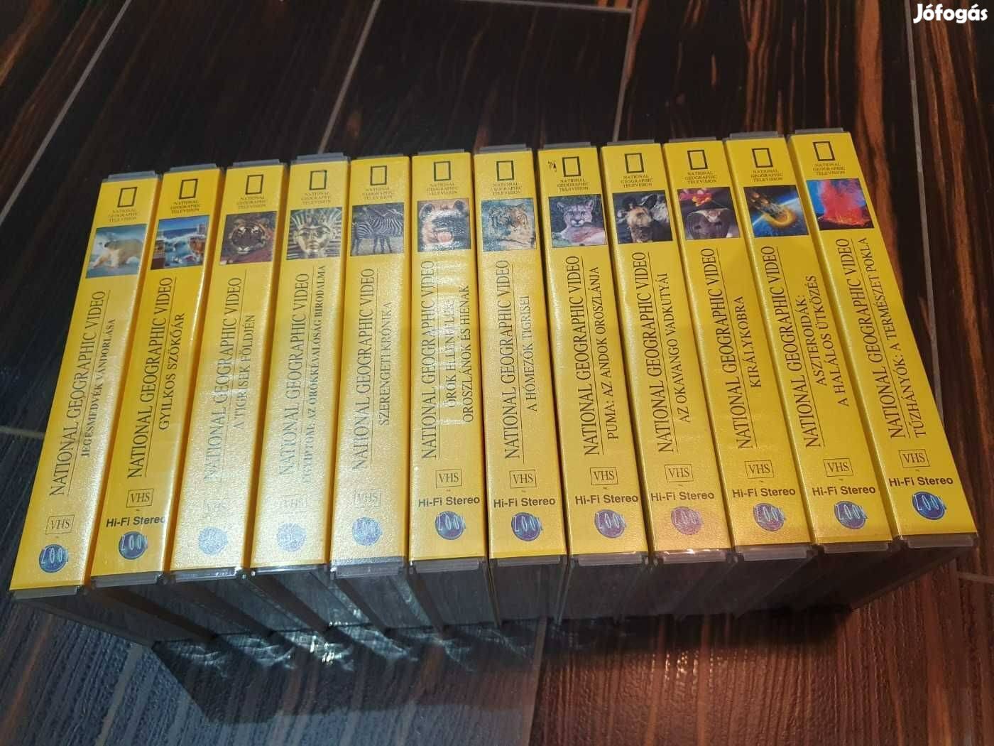 Retro national geographic ismeretterjesztő VHS kazetták csak egyben