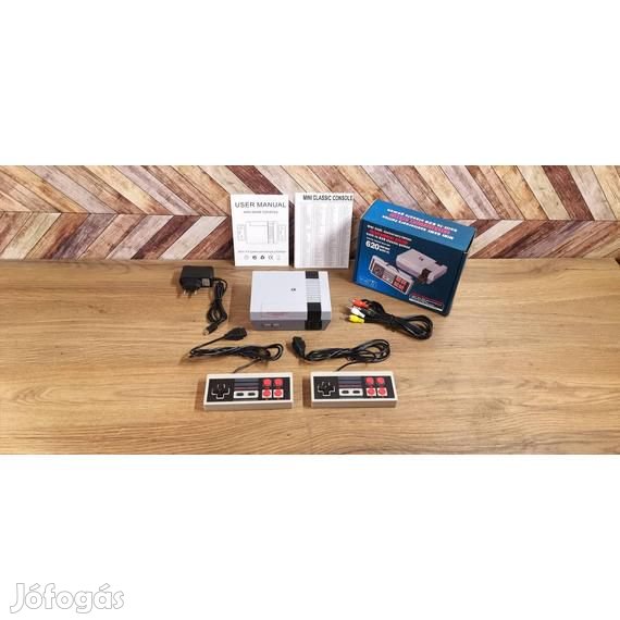 Retro nintendo, videojáték konzol 620 retro játékkal, 2 joystick -kal