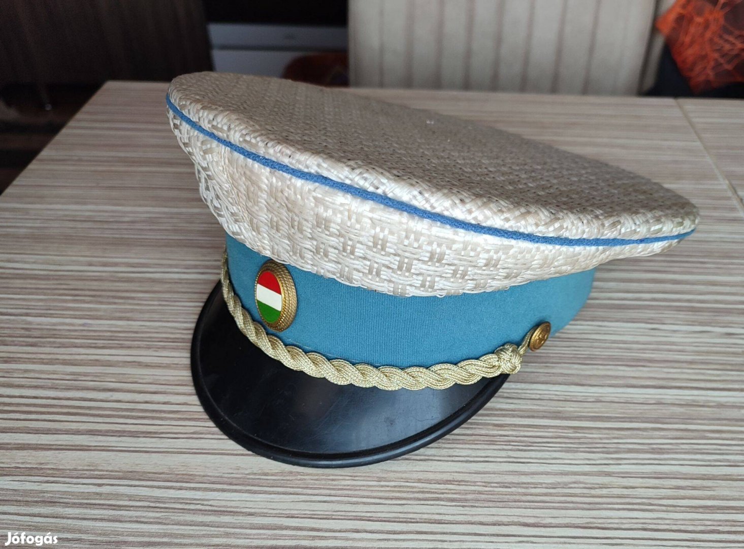 Retró nyári rendőr sapka