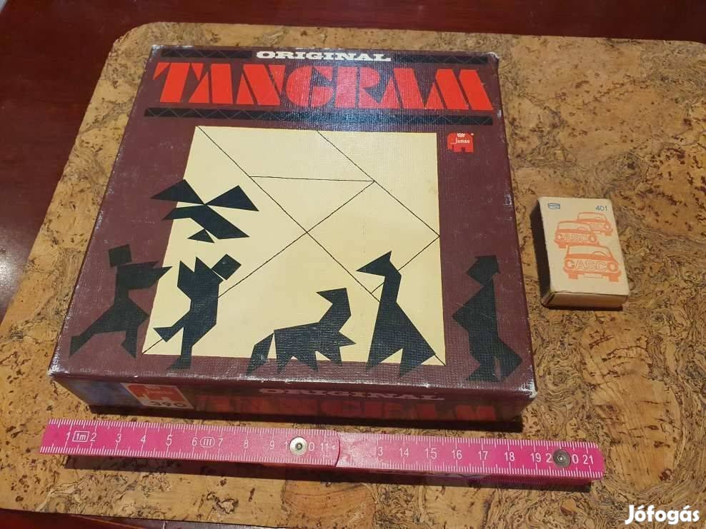 Retro original tangram kézségfejlesztő társasjáték kirakó