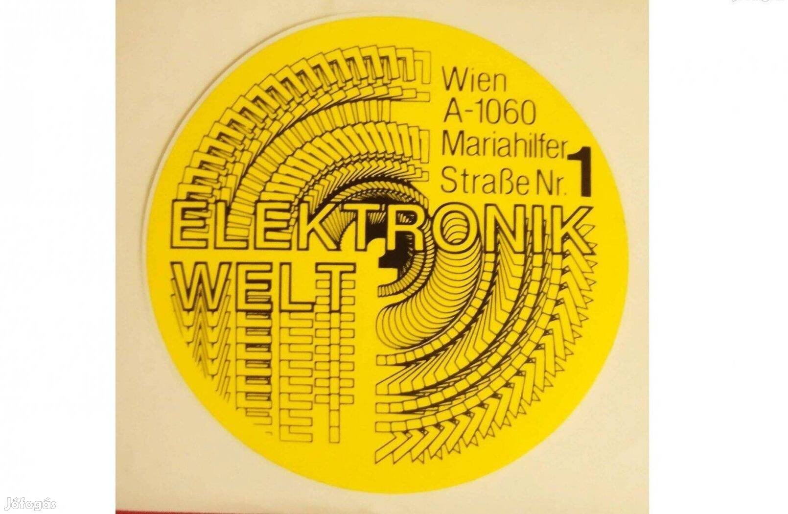 Retro osztrák matrica a 80-as évekből. Mariahilfer Strasse