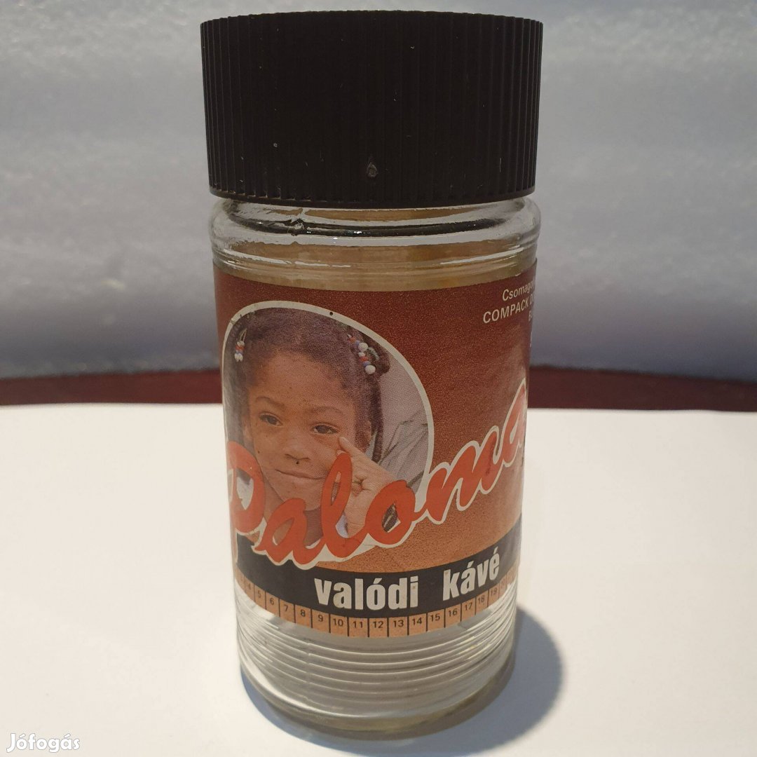 Retro paloma mokkás üveg kávé instant konzum skála szocreál