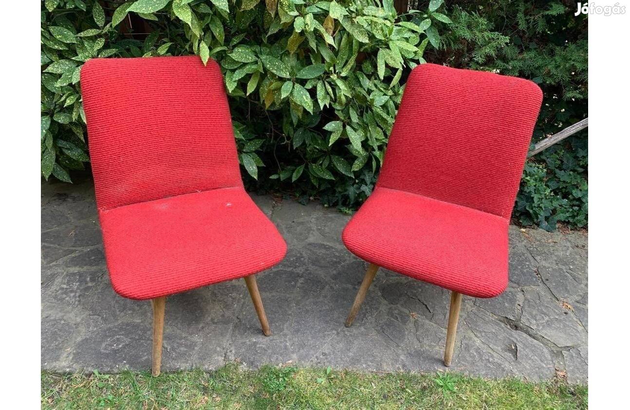 Retro piros fotelek / felújítandó állapotban