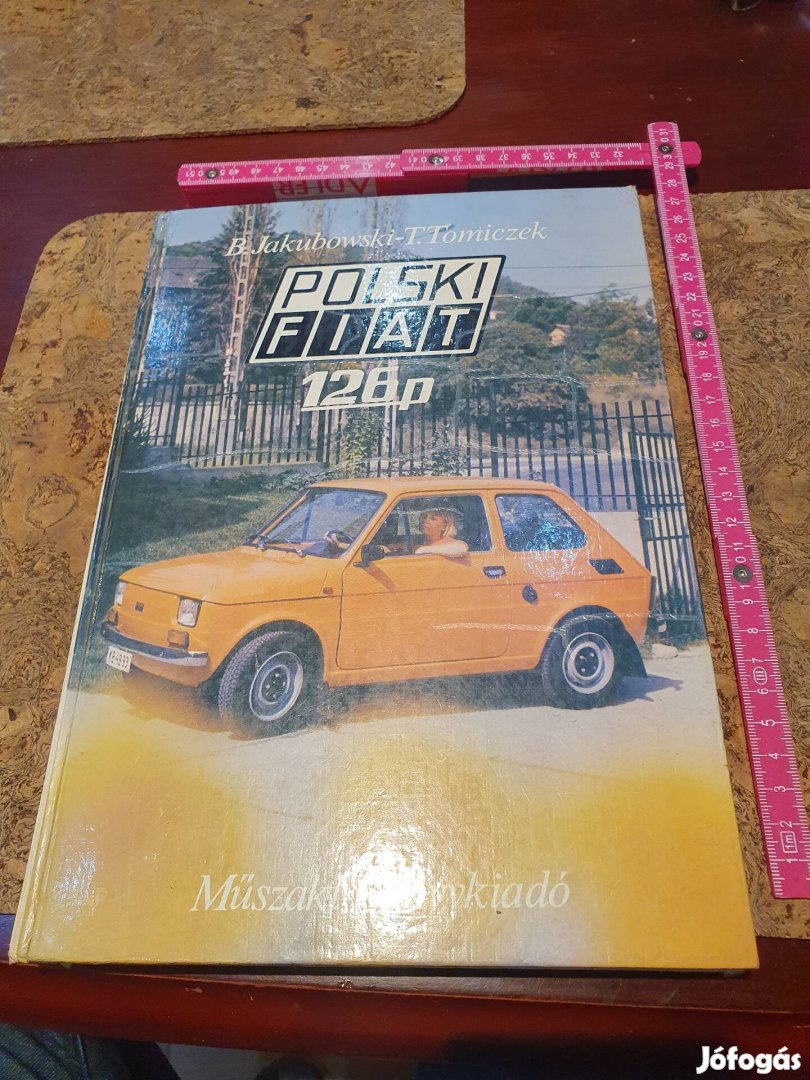 Retro polski fiat 126 műszaki könyv kispolszki szocreál kádár autó