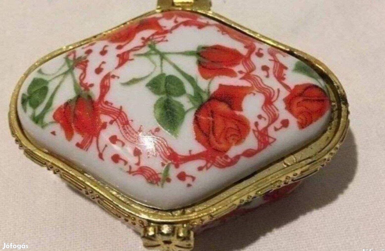Retro porcelán gyógyszeres tégely