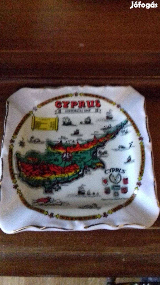 Retro porcelán hamutartó Ciprus