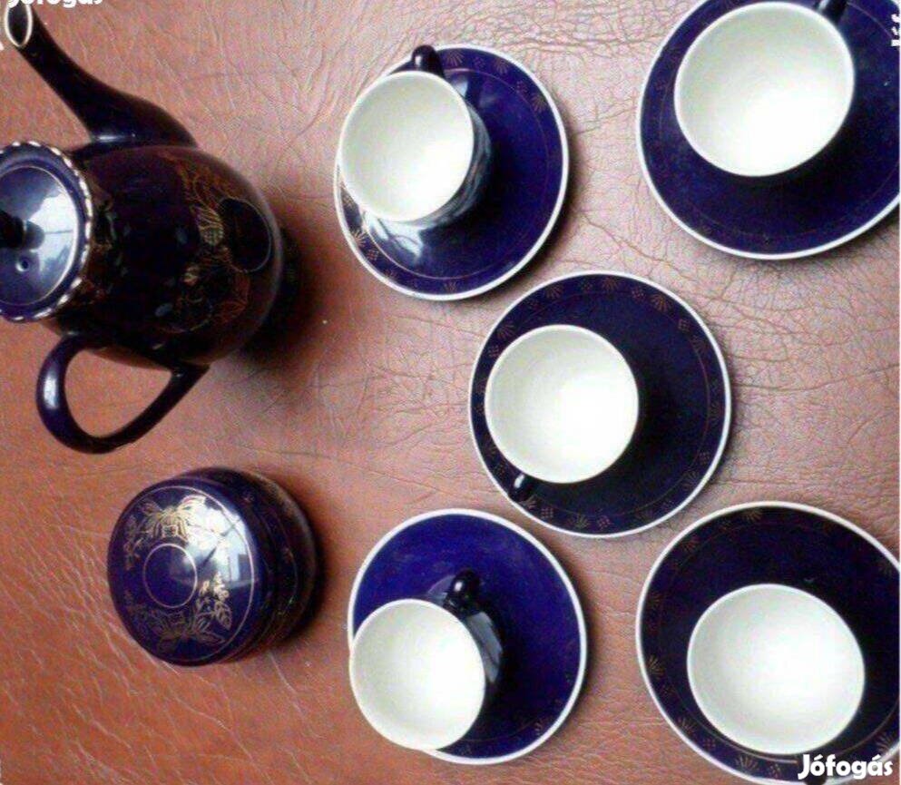 Retro porcelán kávés csésze készlet