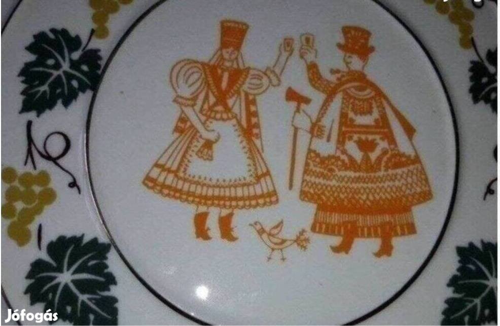 Retro porcelán kulacs Hévíz