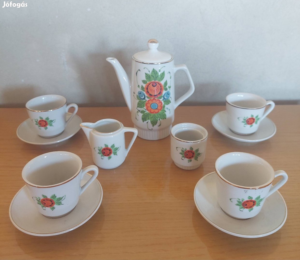 Retro porcelán teás - kávéskészlet 