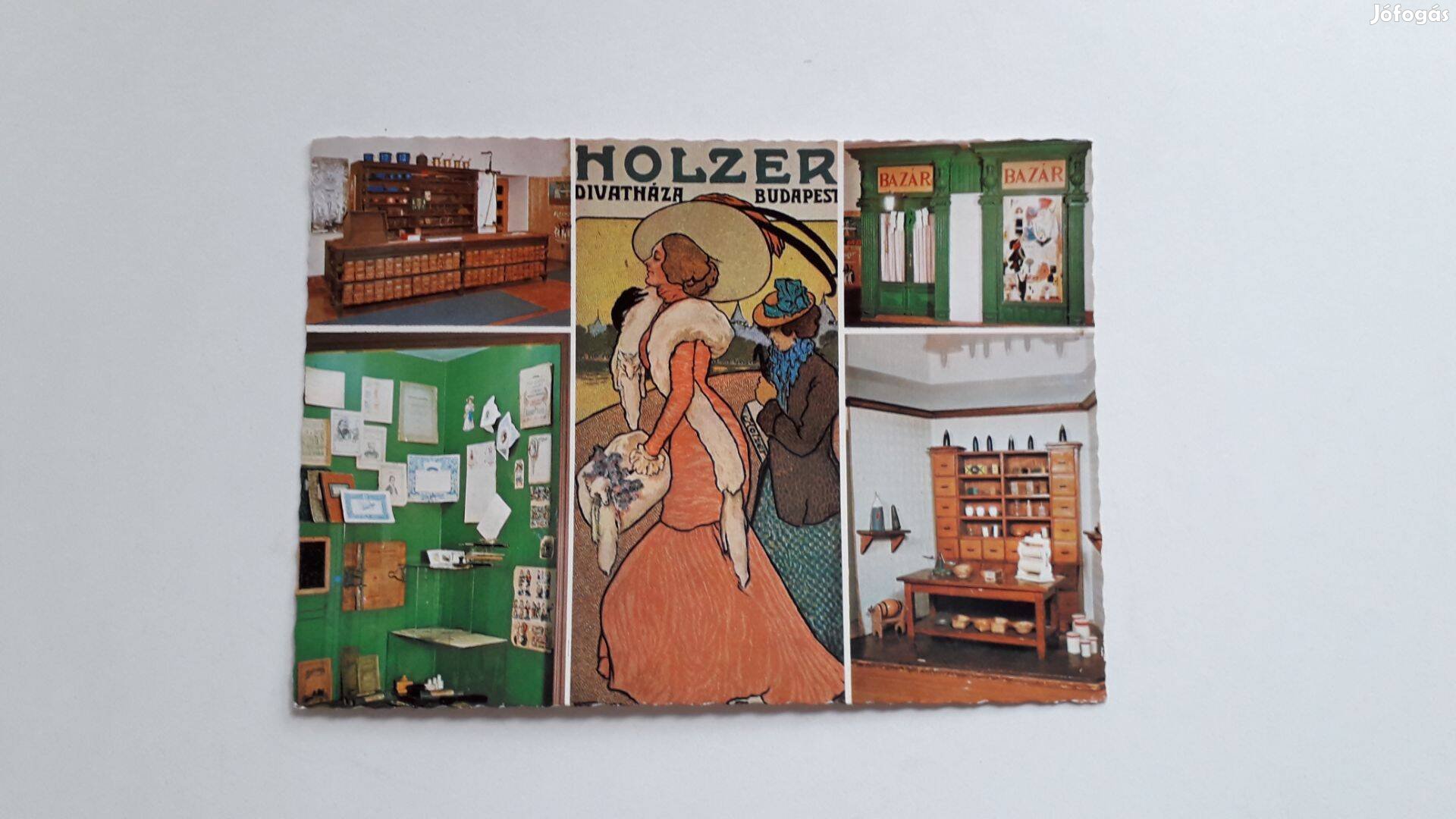Retro postatiszta képeslap MKV Múzeum