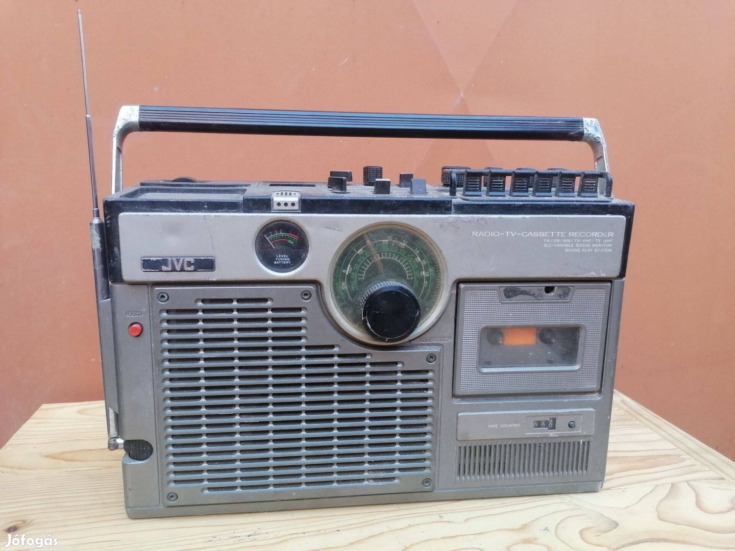 Retro régi JVC 3060EU rádiós magnó rádiósmagnó boombox hibás