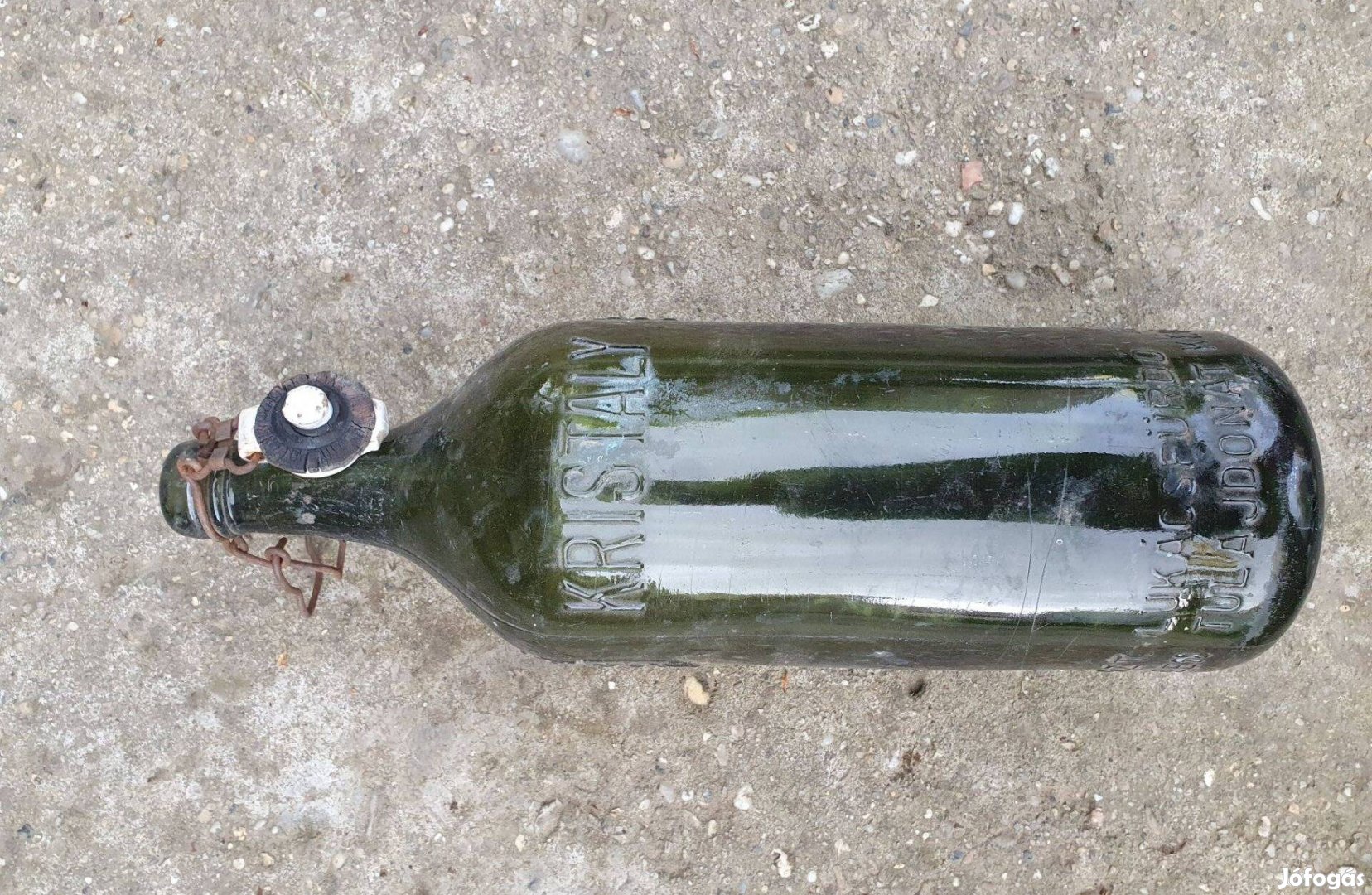 Retro régi Lukács fürdő üveg palack