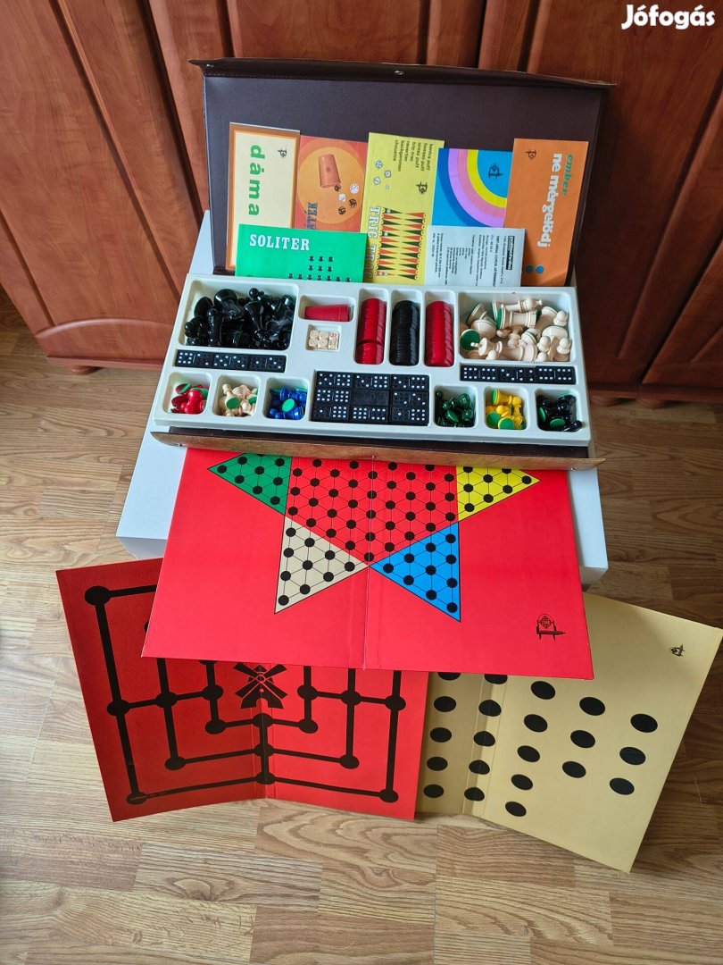 Retro régi Luxus Játékmagazin Társasjáték Gyűjtemény