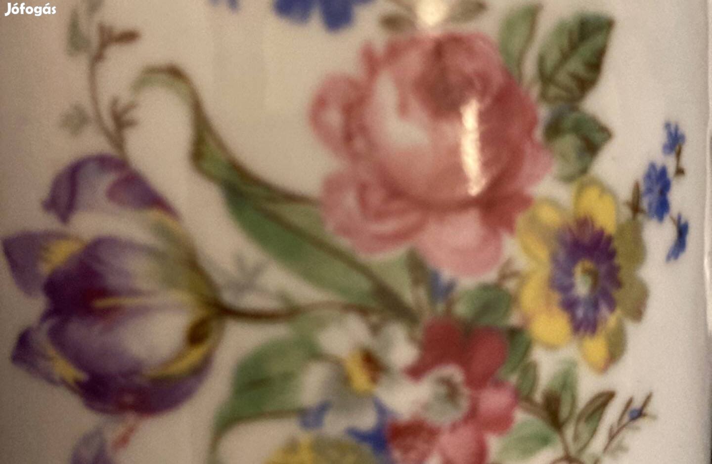 Retro régi antik Zsolnay porcelán hibátlan virágos bögre csésze!
