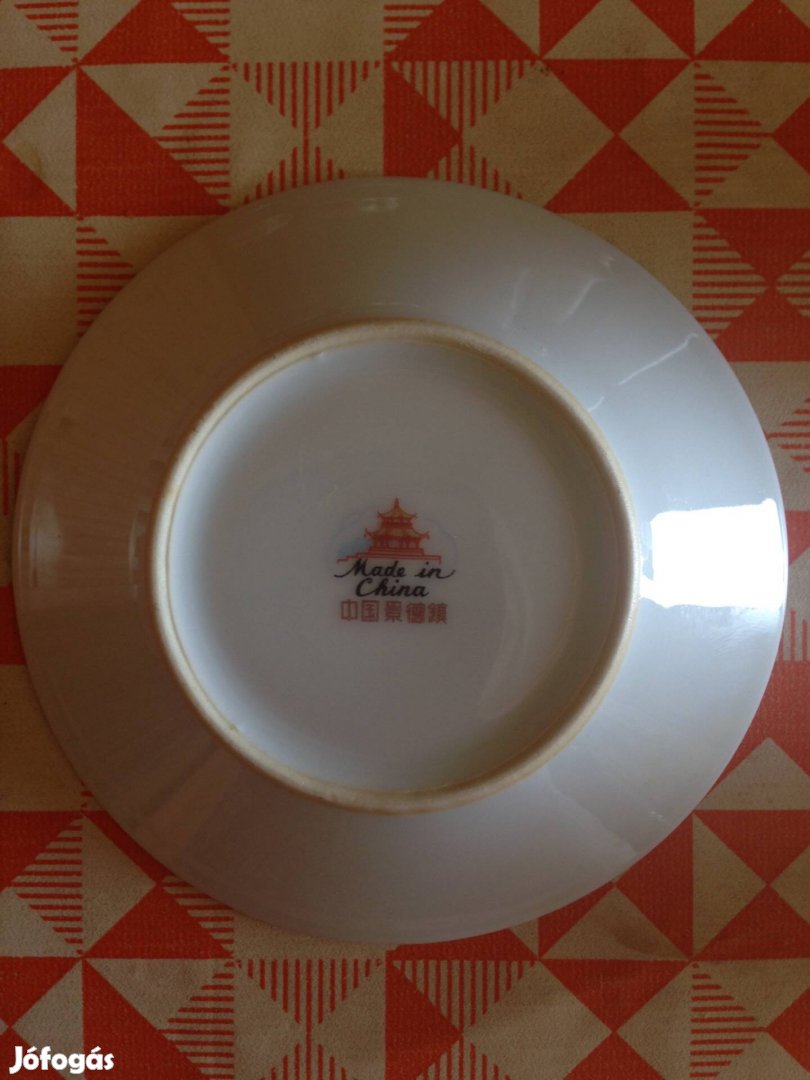 Retro régi hibátlan 6 személyes kínai porcelán kávés készlet olcsón!