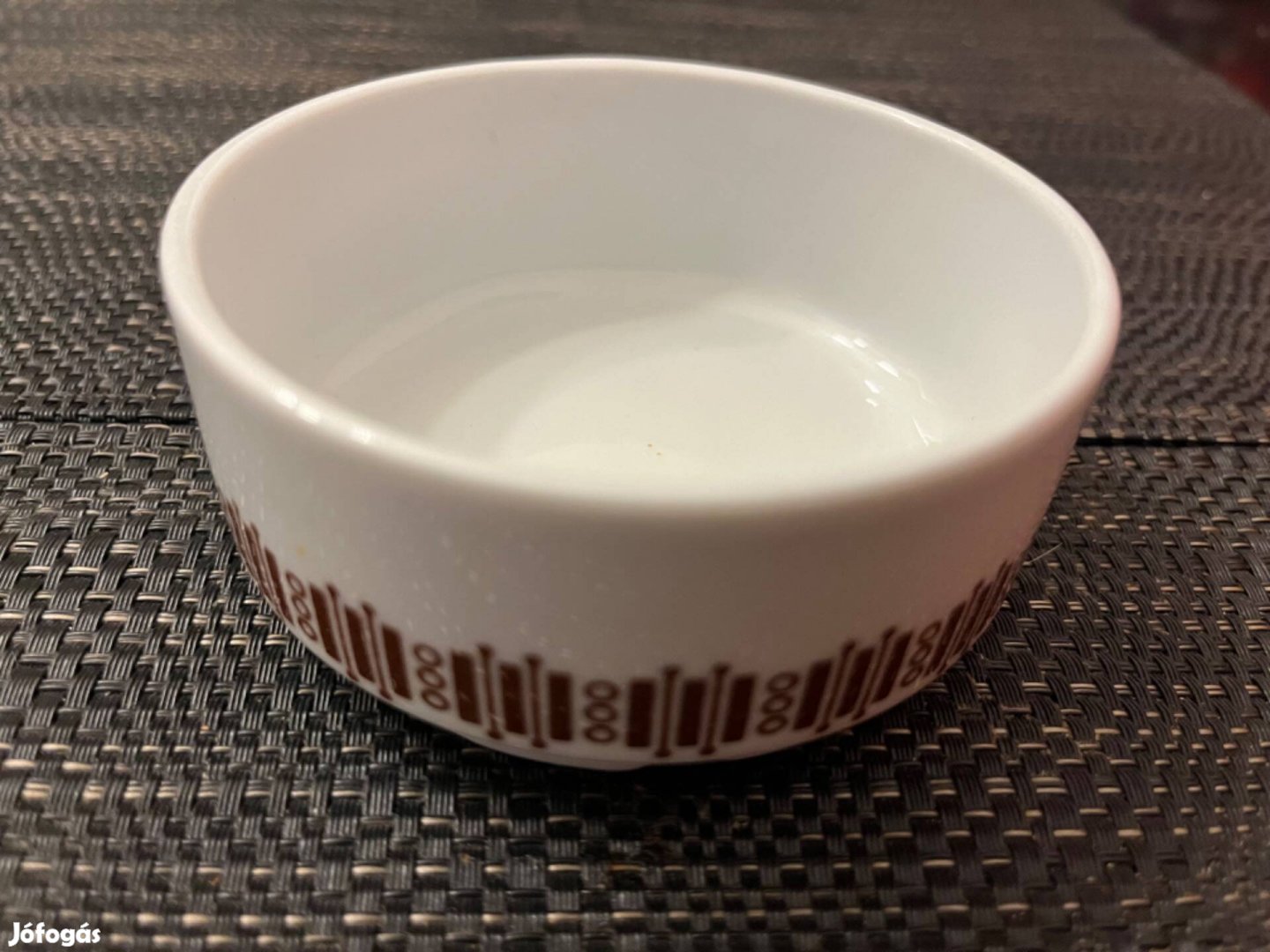 Retro régi hibátlan alföldi porcelán barna mintás tálka!