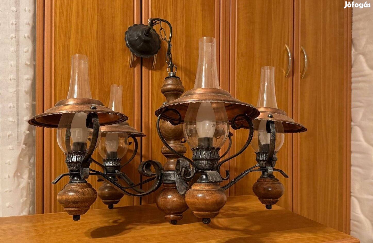 Retró réz csillár