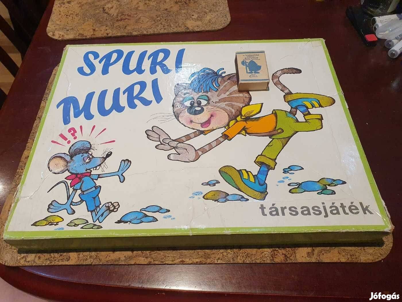 Retro ritka Spuri muri foky ottó társasjáték szép állapotban szocreál