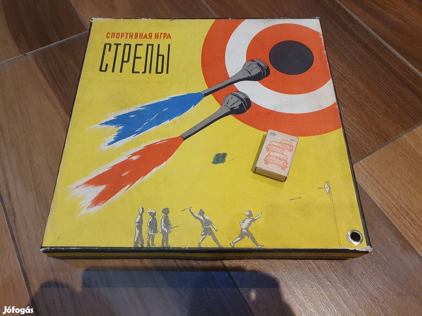 Retro ritka darts ügyességi társasjáték cccp dobónyil