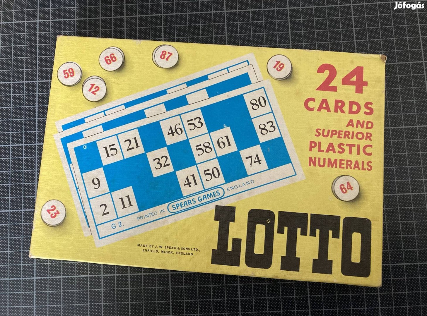 Retró ritkaság! Lotto - társasjáték