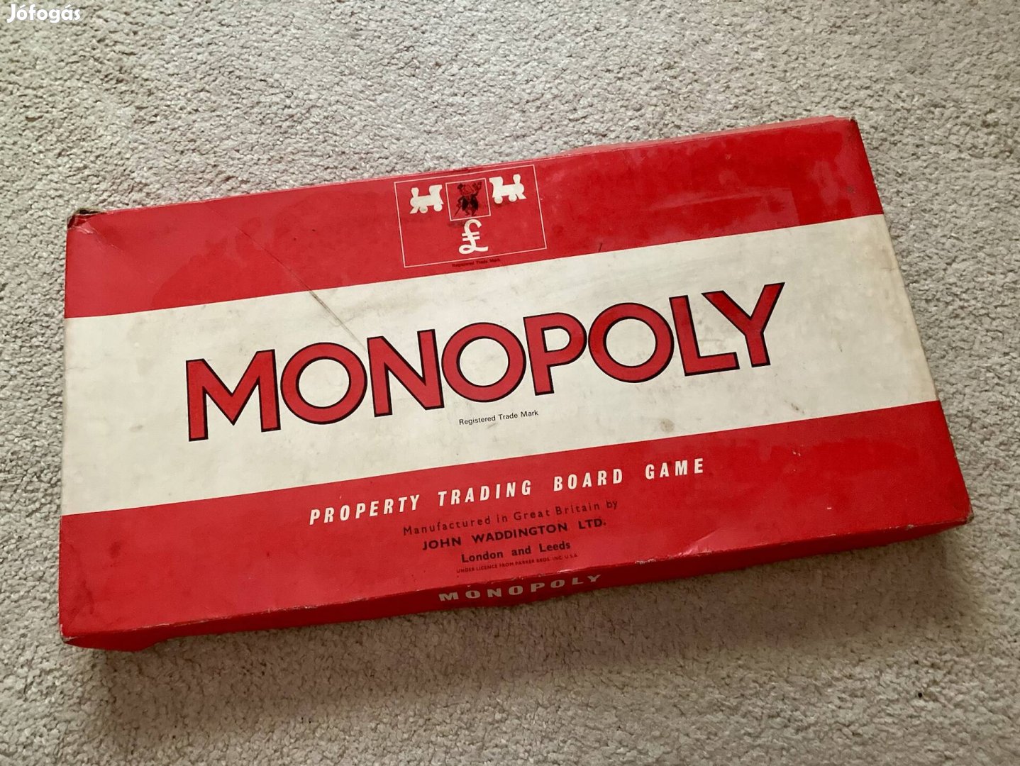 Retró ritkaság! Szép állapotú Angol Monopoly