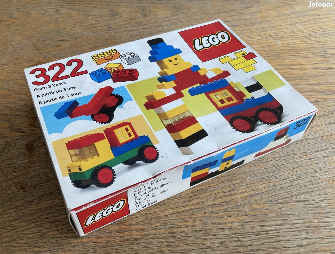 Retró ritkaság! Új, még nem játszott Lego 322. 1981