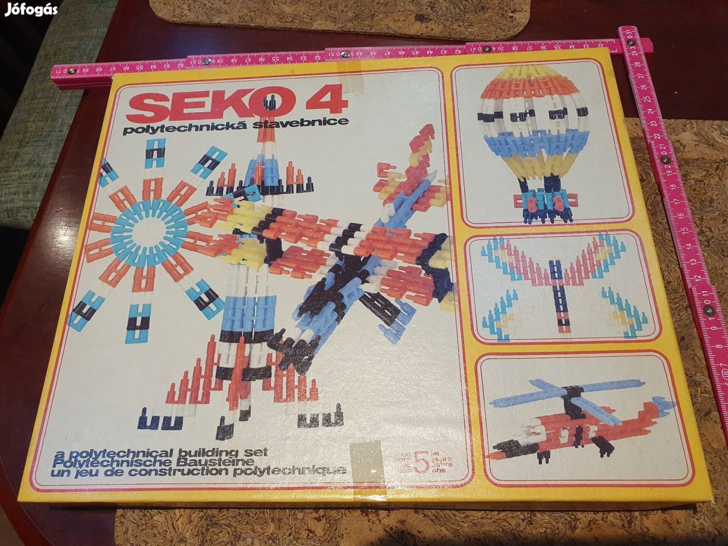 Retro seko 4 építő játék lego jellegű társasjáték kádár Csehszlovák