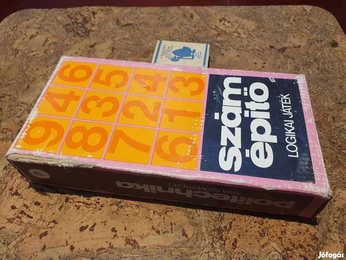 Retro számépítő társasjáték hiánytalan szép állapot triál politechnika