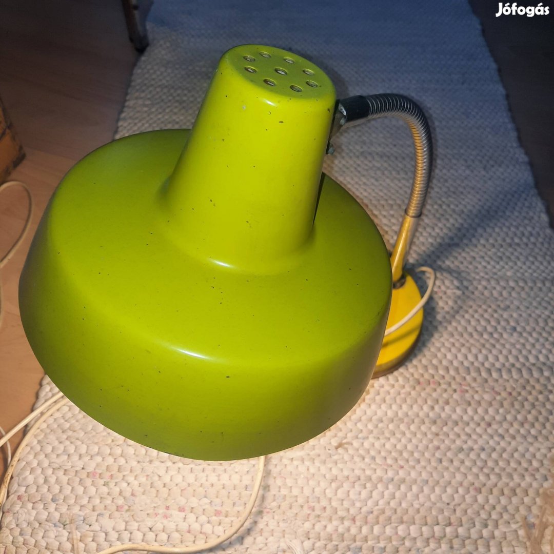 Retro szarvasi zománc asztali lámpa
