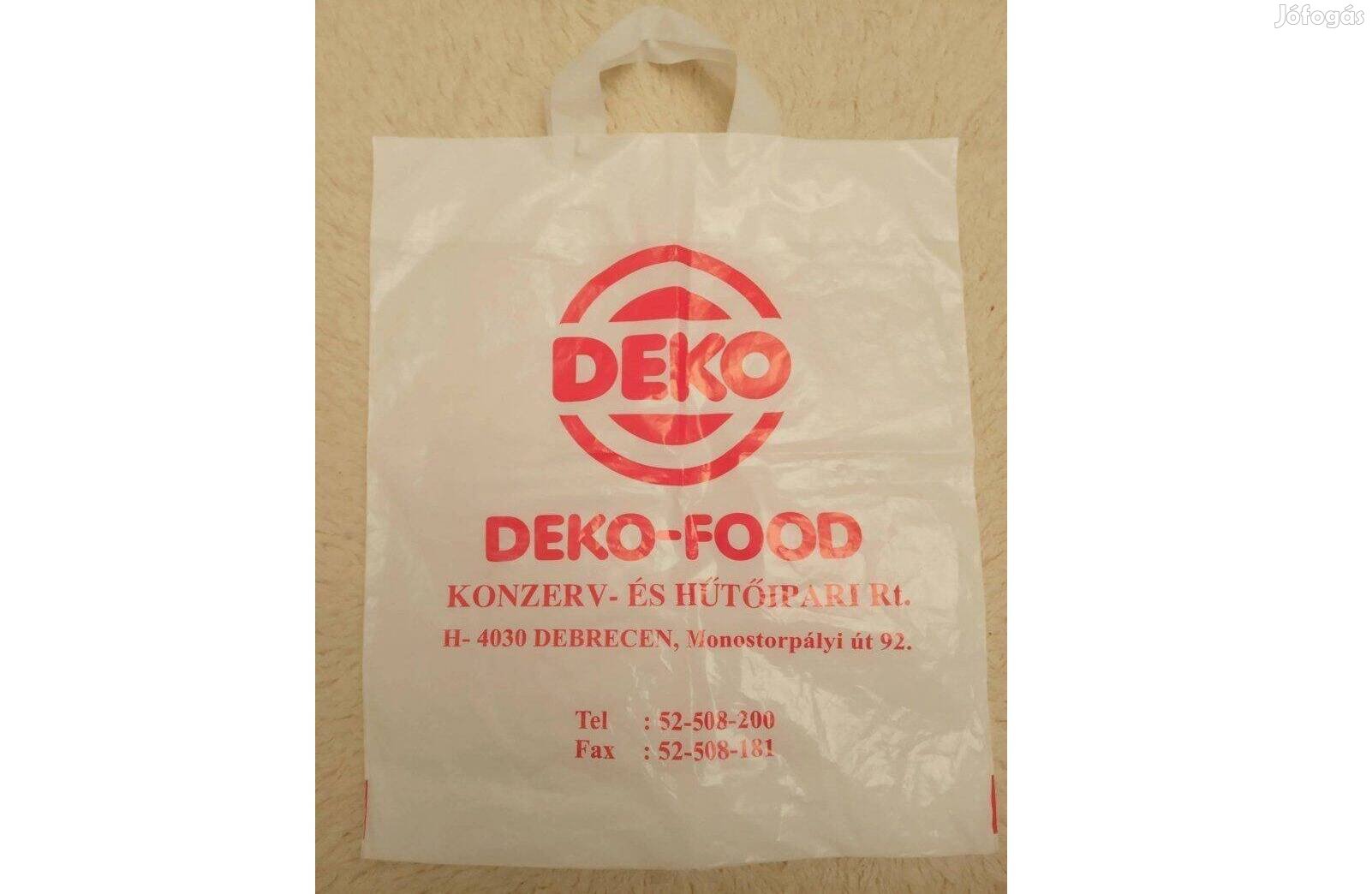 Retro szatyor Deko Food felirat