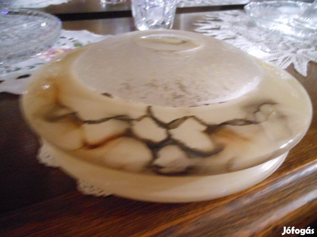 Retró szépséges függőlámpa üveg búra Nagyika hagyatékából