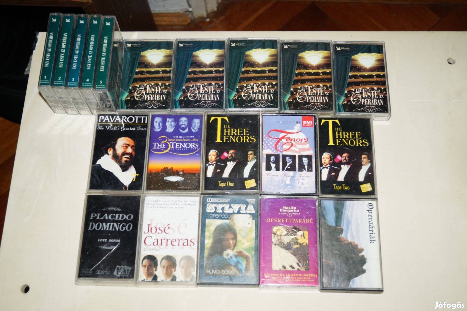 Retró tanya műsoros magnó kazetta opera Pavarotti Domingo Carreras