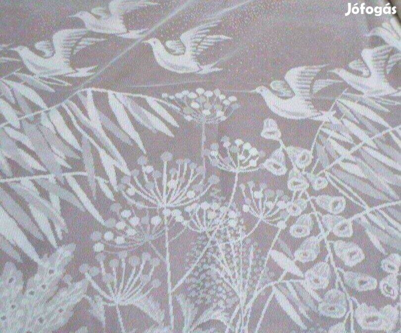 Retro textíl fehér csipke függöny
