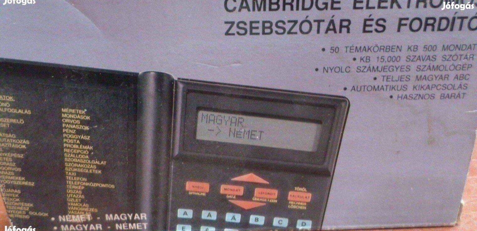 Retro tolmácsgép szótár Cambridge