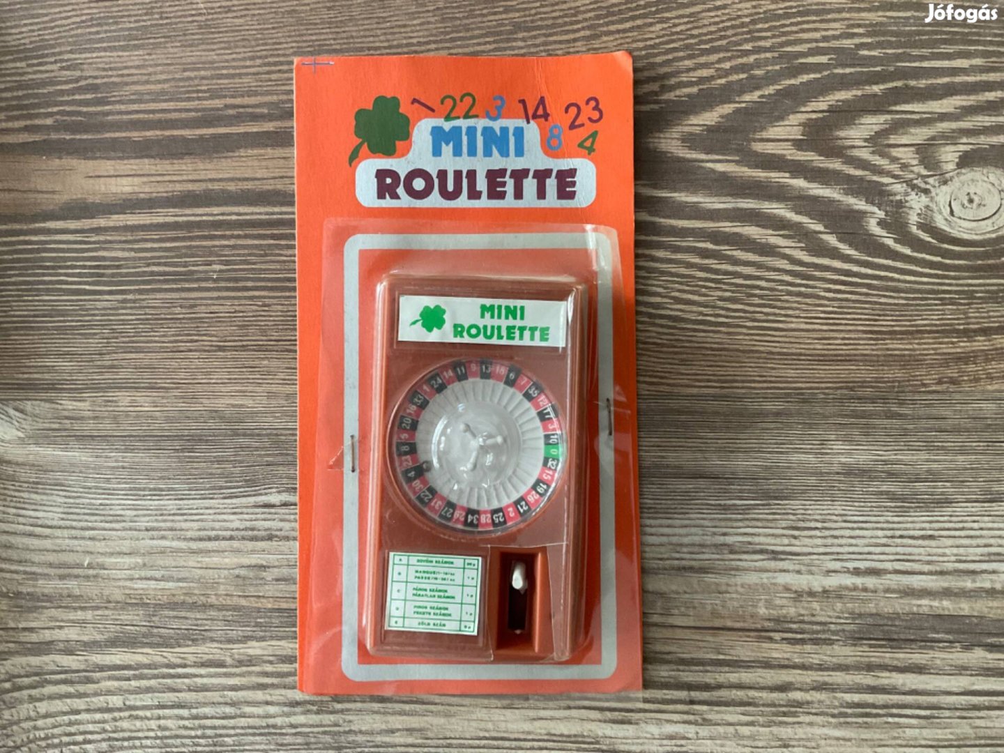 Retró trafikáru játék Mini rulett Roulette bontatlan 80-as évek