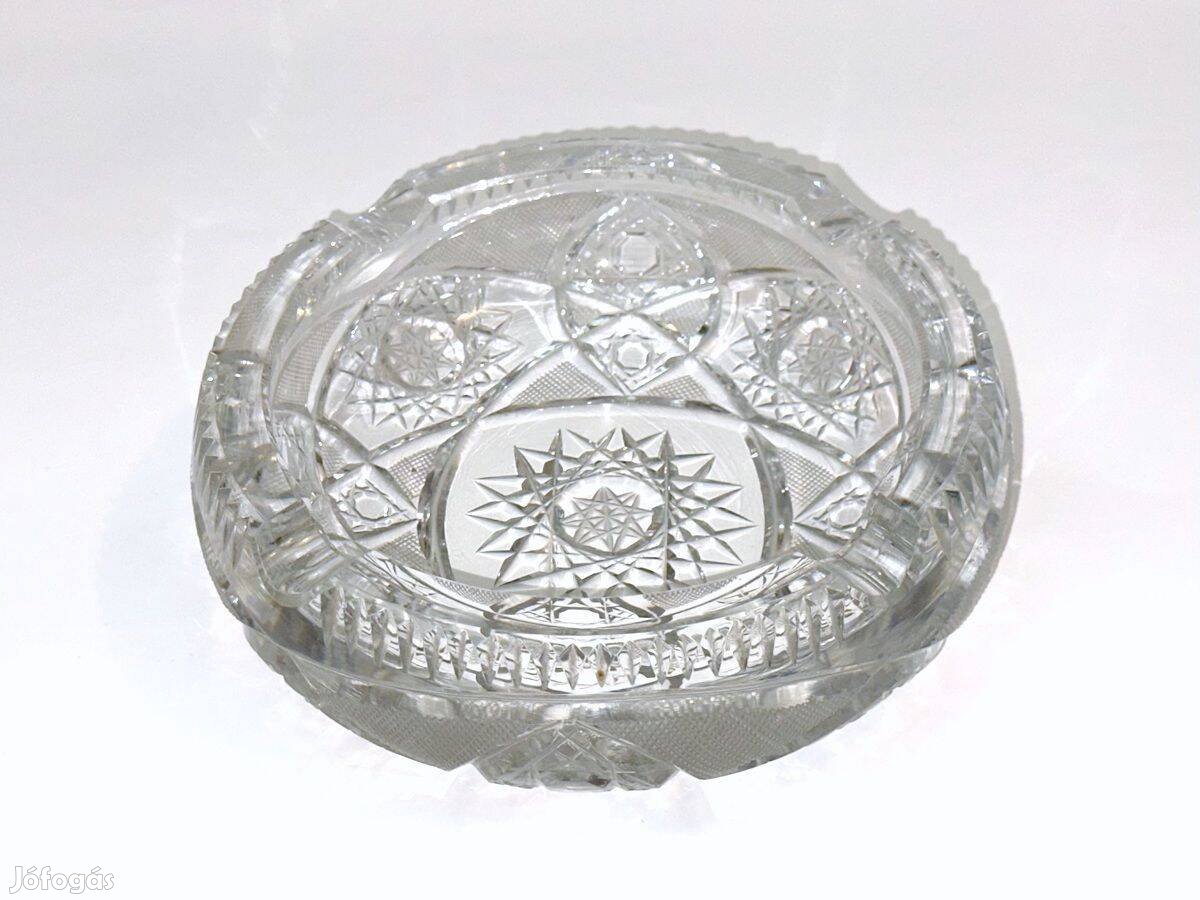 Retro üveg asztali hamutartó 2 kg