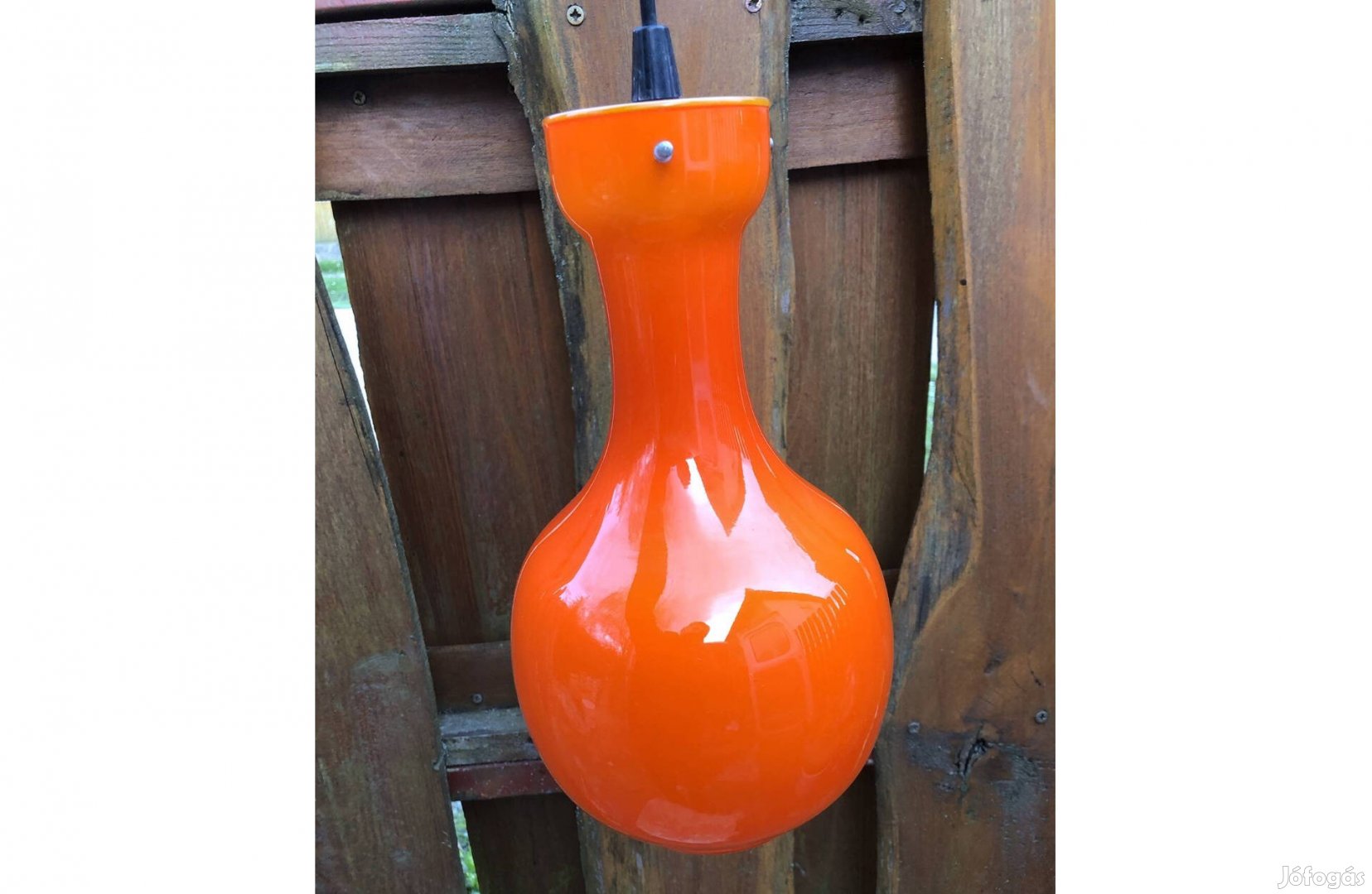 Retró üveg csillár, narancs színű lámpa 15000. Ft :Lenti