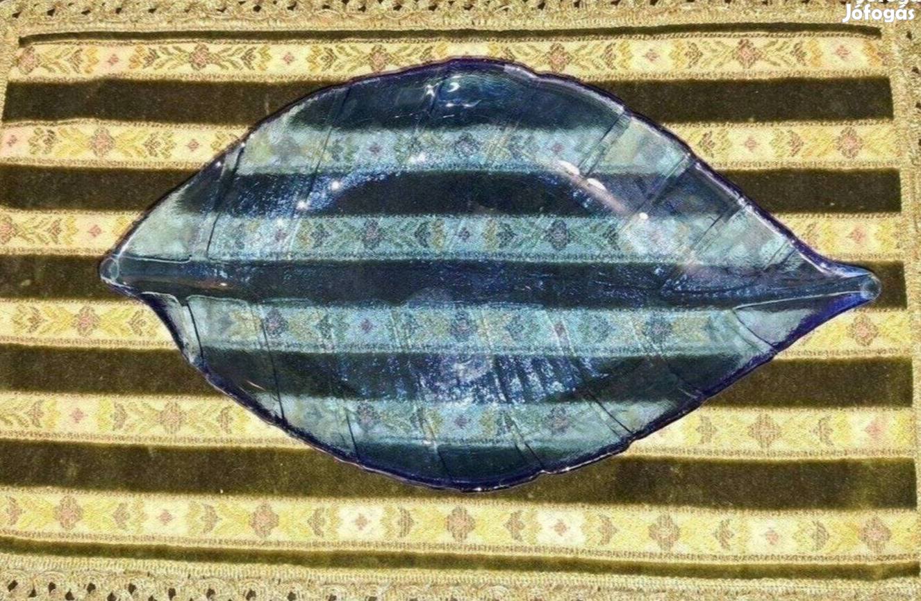 Retro üveg kínáló 30 x18 cm