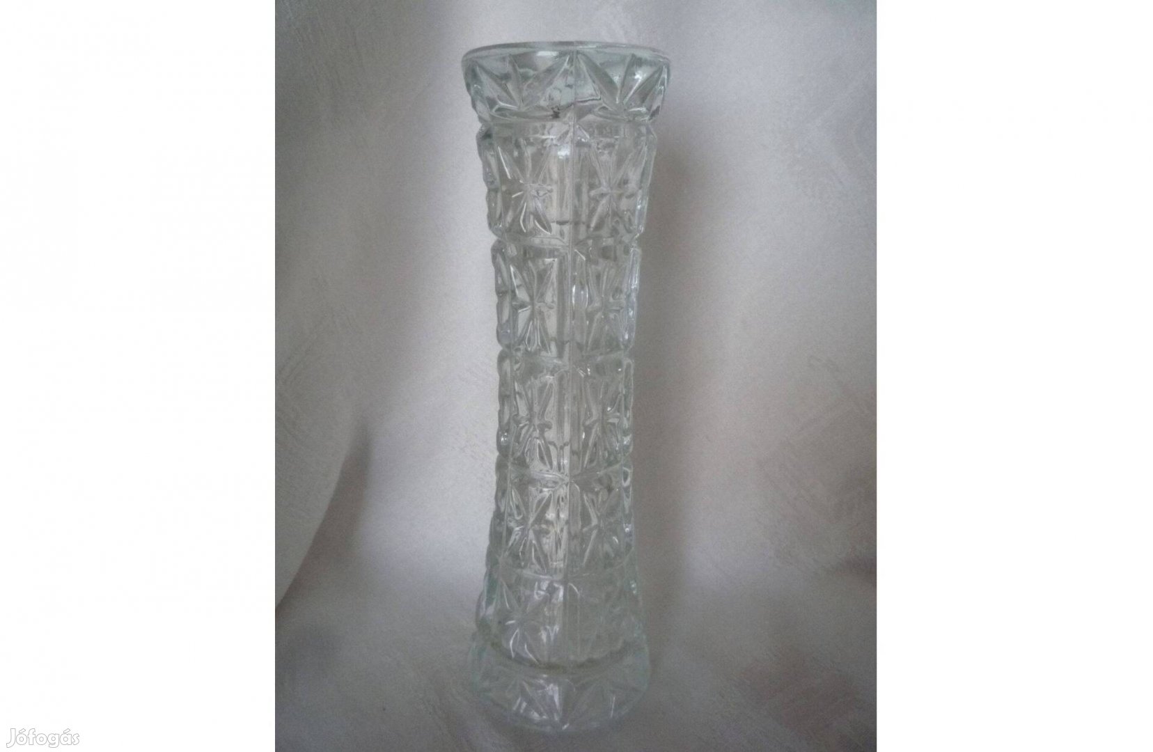 Retro üveg magában mintás üveg váza dísztárgy
