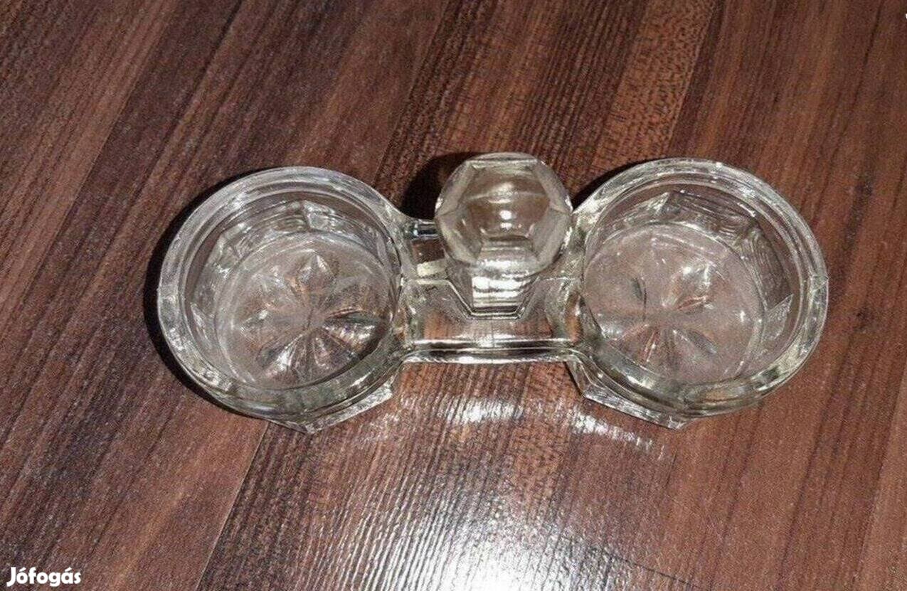 Retro üveg sótartó