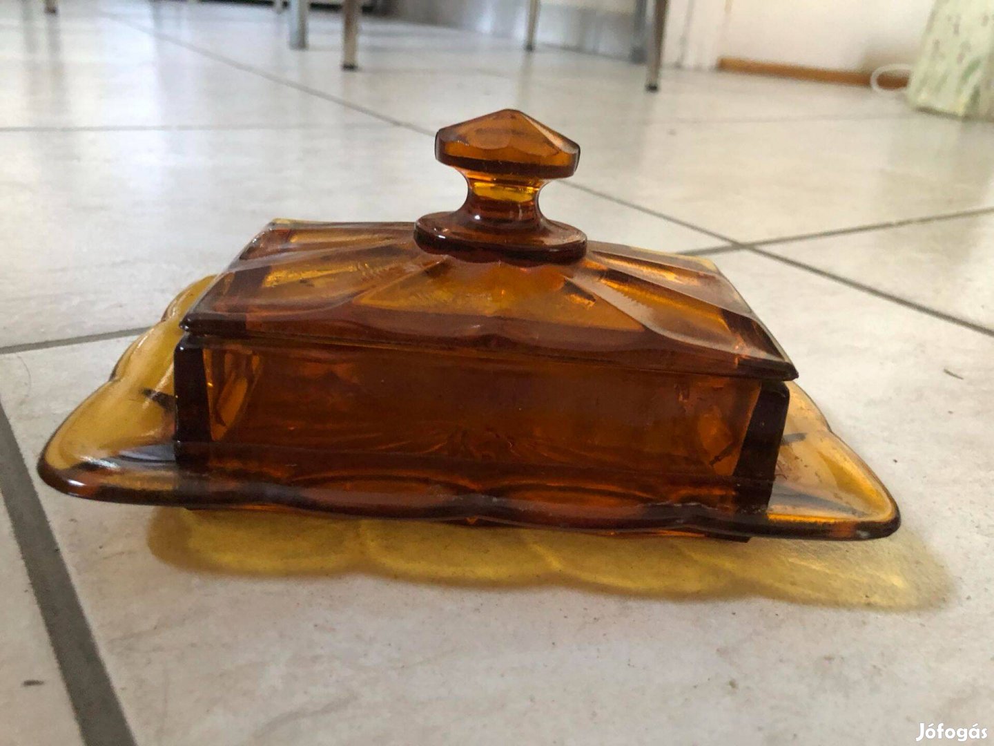 Retro üvegtartó vajtartó disz eladó két féle 1499/db