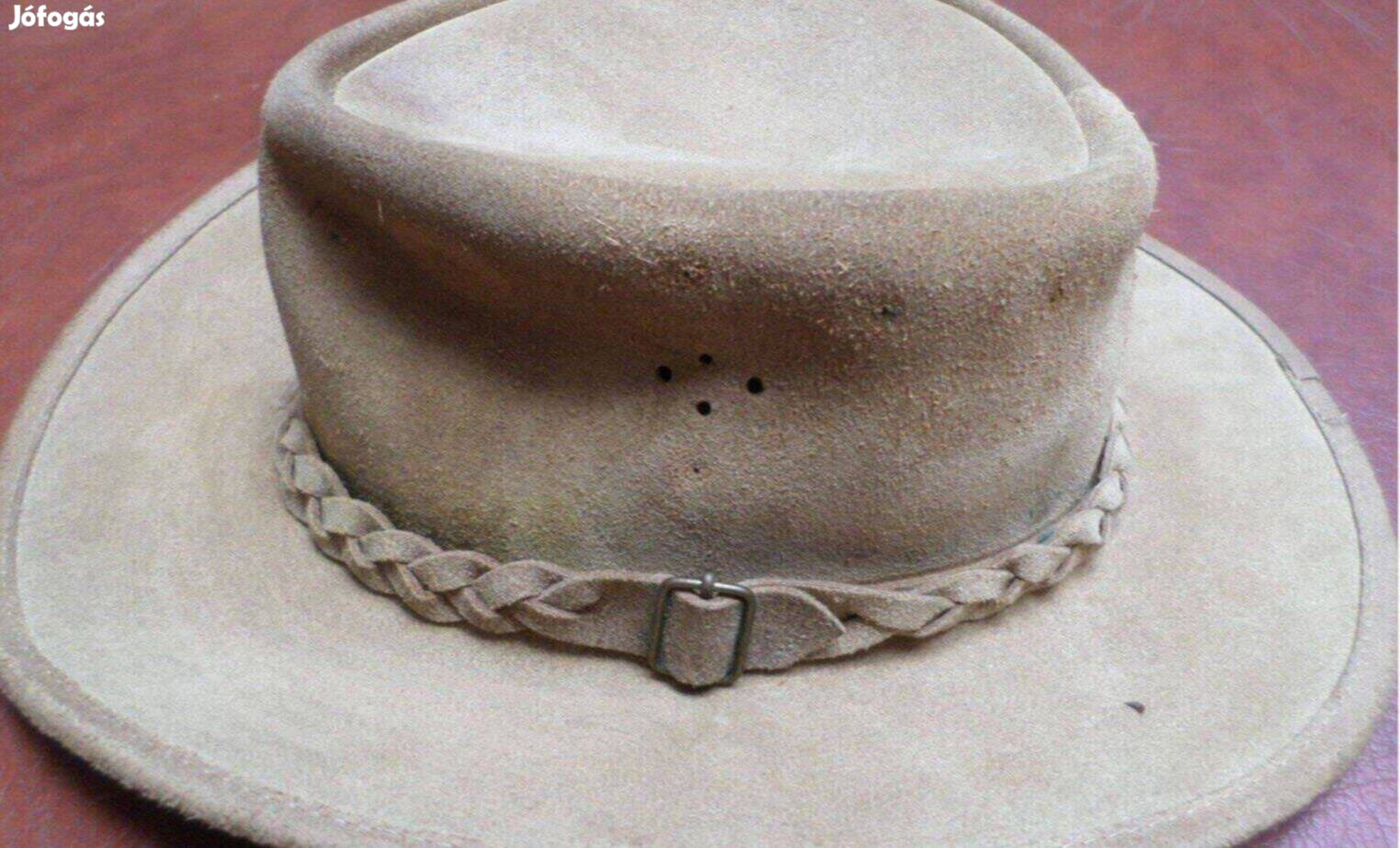 Retro vadász kalap bőrkalap