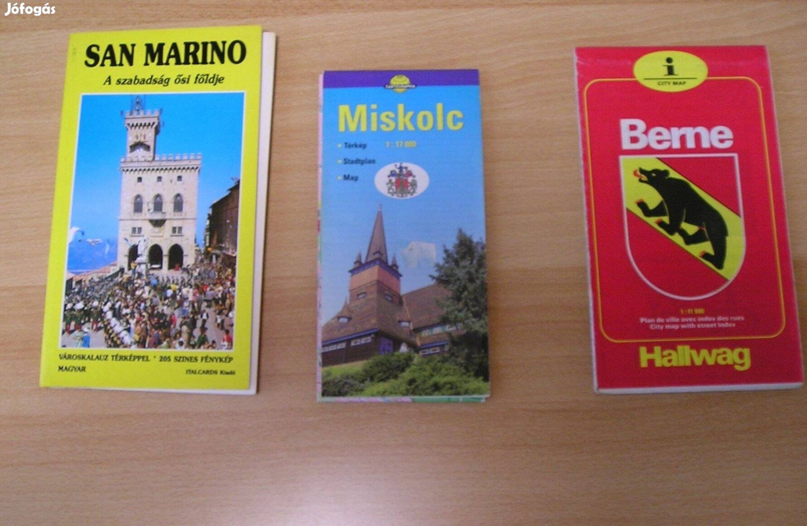 Retro várostérkép - 3 db. együtt