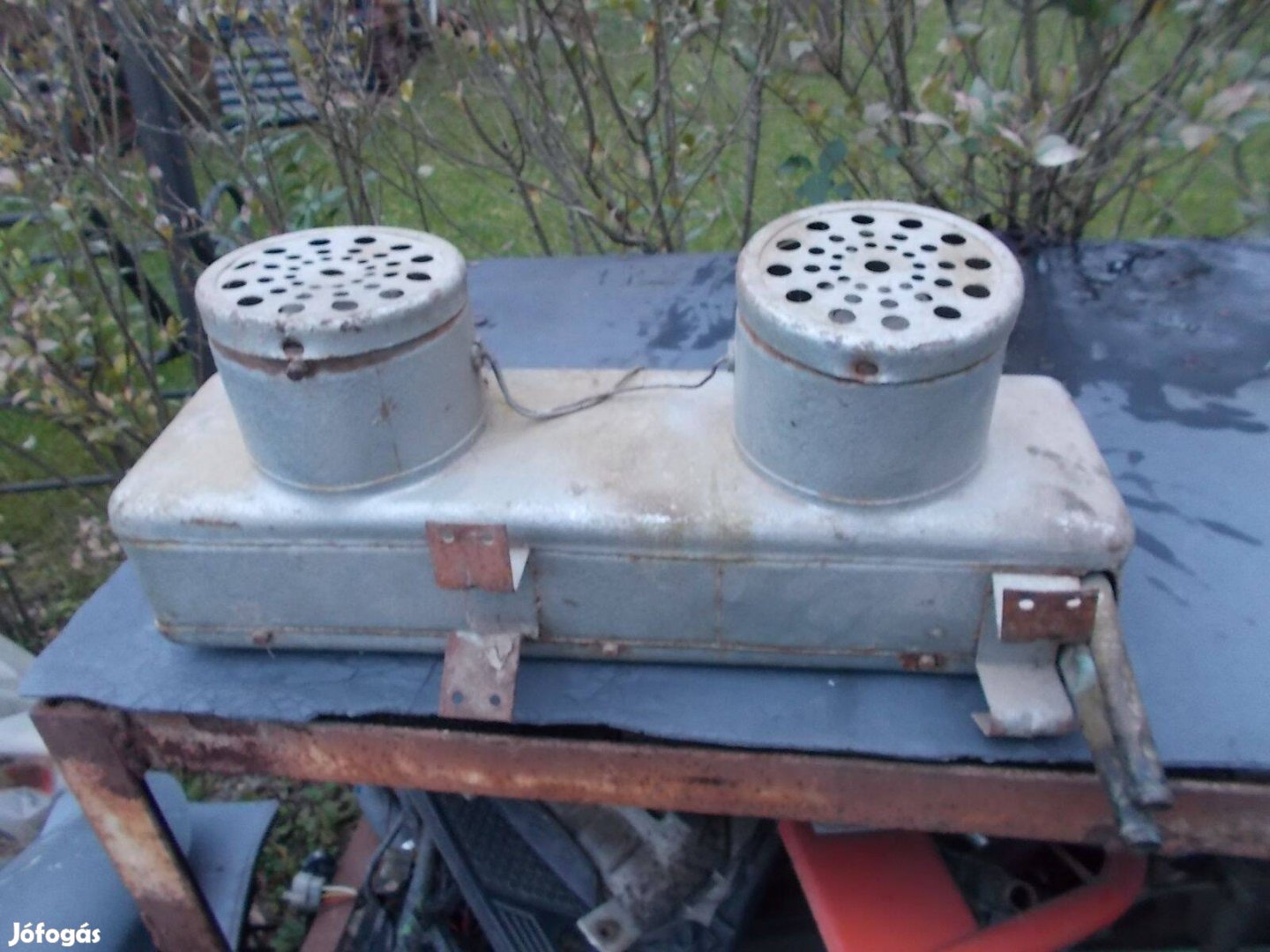 Retro veterán autó fűtő motor és radiátor pobjeda ? warszava ?
