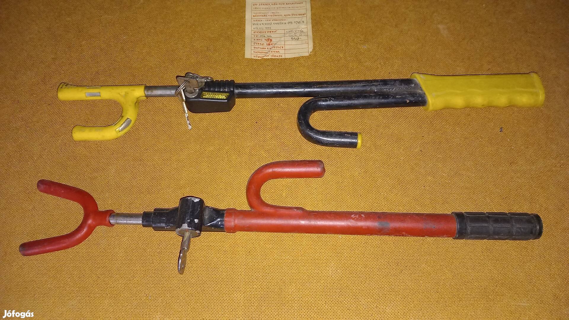 Retro veterán kormányzár kormány zár