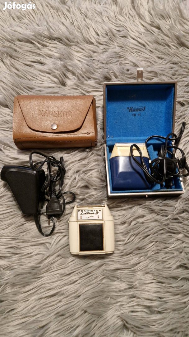 Retro villanyborotva, 3db, Remington, Xapbkod, Komet