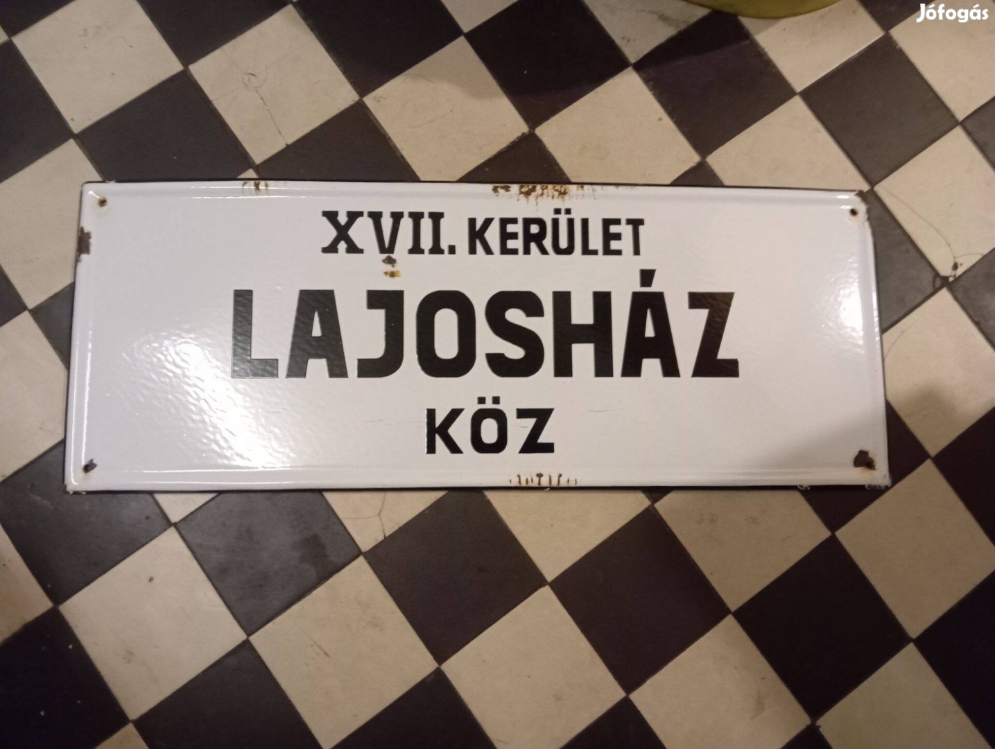 Retro zománc utcatábla Régi, Loft Zománctábla