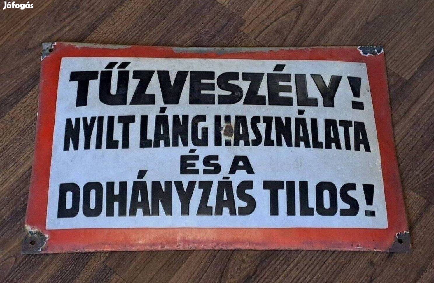 Retro zománcozott tábla